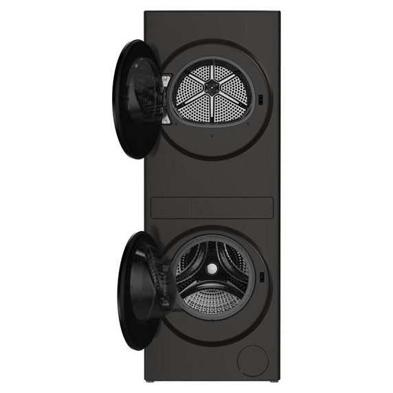 Whirlpool® Tour de lavage compacte certifiée ENERGY STAR® à pompe de chaleur de 24 po avec laveuse de 3,2 pi cu C.E.I. et sécheuse électrique de 4,3 pi cu YWFH5424SJ