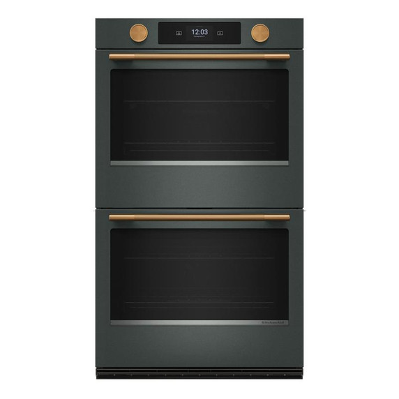 Kitchenaid® Four mural double électrique intelligent de 30 pouces avec modes de cuisson assistée - Genévrier KOED730SJP