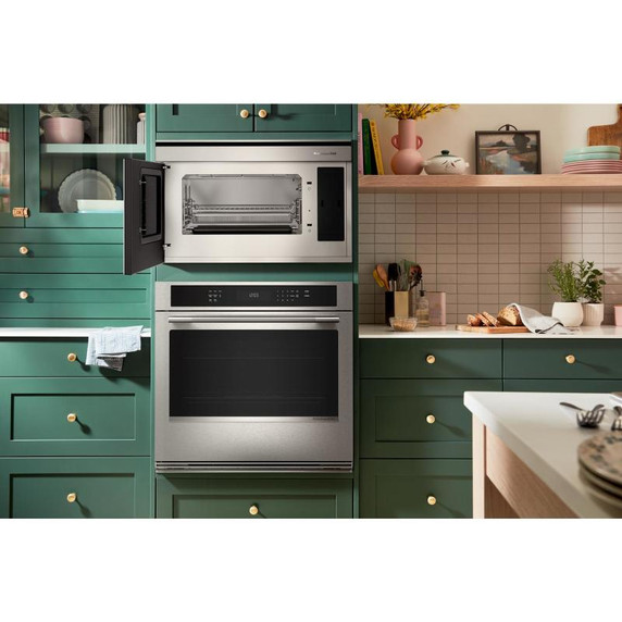 Kitchenaid® Four mural simple électrique intelligent de 30 pouces avec modes de cuisson assistée - Fini PrintShield™ KOES730SPS