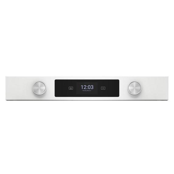 Kitchenaid® Four mural double électrique intelligent de 30 pouces avec modes de cuisson assistée - Blanc KOED730SWH