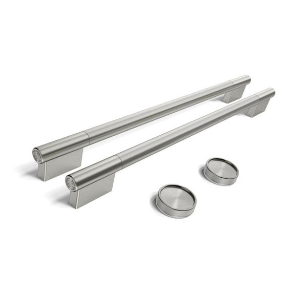 Trousse d'accessoires de personnalisation (poignées et boutons) couleur acier inoxydable monochrome pour four mural double de 30 po combiné avec four à micro-ondes KitchenAid® W11774416