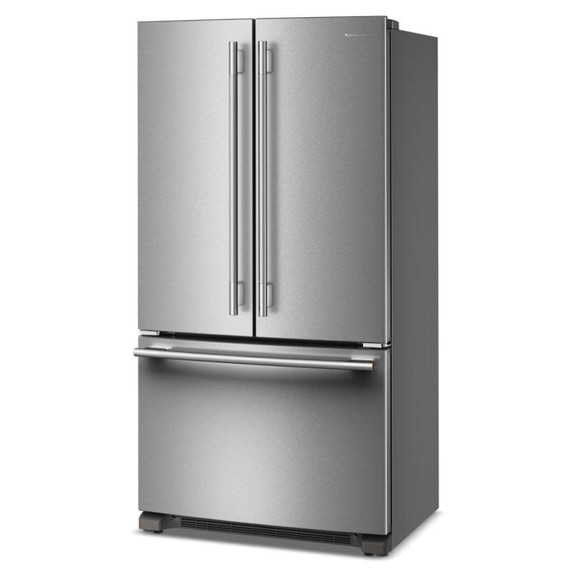 Kitchenaid® Réfrigérateur à portes françaises, profondeur de comptoir et distributeur intérieur de 20 pi cu - 36 po KRFC136SPS