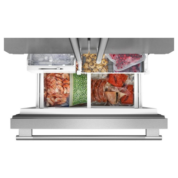 Kitchenaid® Réfrigérateur à portes françaises, profondeur de comptoir et distributeur intérieur de 22 pi cu - 36 po KRFC136TPS