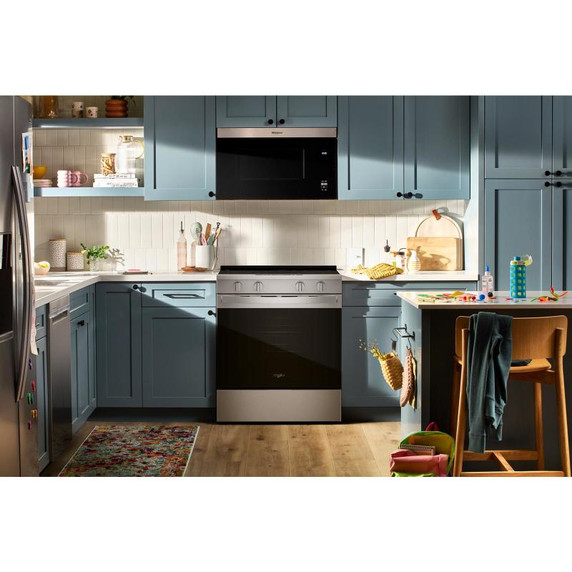 Whirlpool® Cuisinière électrique intelligente avec technologie de cuisson à air et nettoyage à la vapeur de 30 po YWSES4530TZ