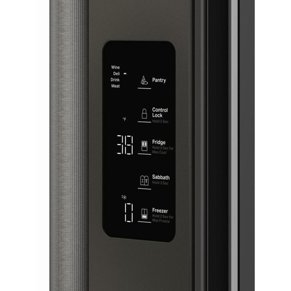 Kitchenaid® Réfrigérateur à portes françaises à profondeur de comptoir et distributeur d’eau interne KRFC336SBE