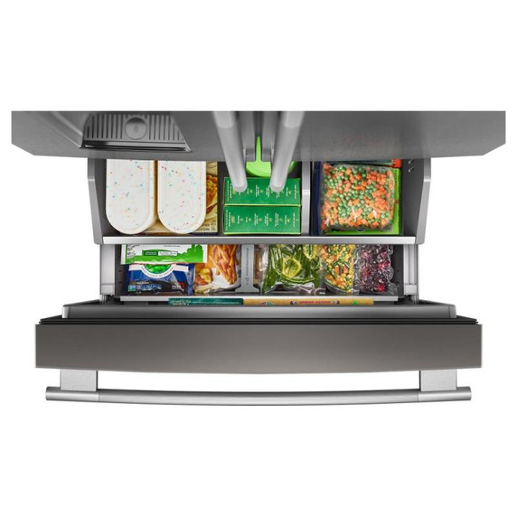 Kitchenaid® Réfrigérateur à portes françaises à profondeur standard avec remplissage intelligent KRFC536SPS