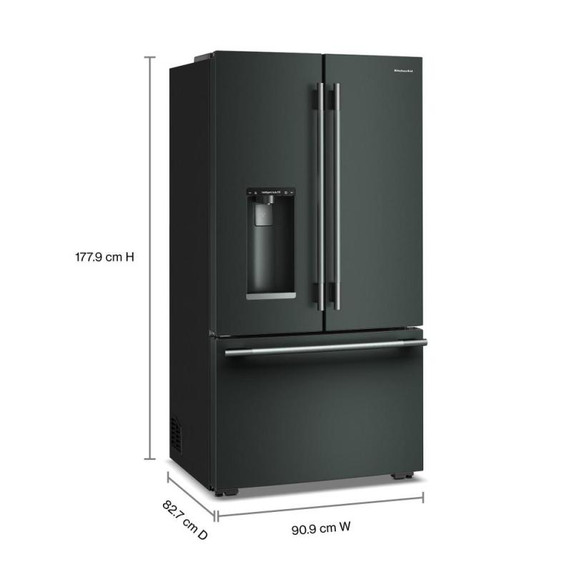Kitchenaid® Réfrigérateur à portes françaises à profondeur standard avec remplissage intelligent KRFC536SJP