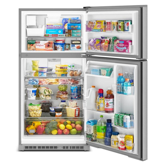 Maytag® Réfrigérateur à congélateur supérieur avec machine à glaçons installée en usine - 21 pi cu - 33 po MRTX7621TZ