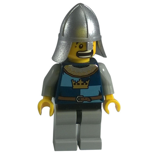 Crown Knight Quarters Helmet Neck Protector Dual Sided Head - LEGO minifigure