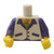 Torso Vest with Open Shirt, Medallion and Hairy Chest Pattern / Dark Purple Arms / Yellow Hands