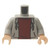 Torso Hooded Sweatshirt Open with Drawstrings over Dark Red Top Pattern / Light Bluish Gray Arms /