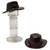 hoed met hoofddeksel, outback-stijl met brede rand (Fedora)