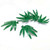 Plant Leaves 6 x 5 Zwaardblad met Clip (dikke open O-clip)