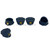 Minifigure, Headgear Hat, Police with Dark Blue Top and Gold Badge (molded and printed) Pattern