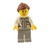 Vrouw, Witte open jas over hemd, Roodbruin haar LEGO City Minifiguur