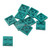 Plaat 2 x 2 donker turquoise