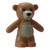 Teddybeer met Zwarte Ogen, Neus en Mond en Tan Buik en Snuit Patroon Medium Nougat 