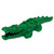 Alligator - Krokodil met 20 tanden met gele ogen