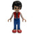 LEGO Friends Jackson, Red Shoes, Blue Trousers, Red Vest, Sand Blue Undershirt, White Sleeves