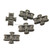 Technic, Axle Connector 2 x 3 Quadruple flat zilver