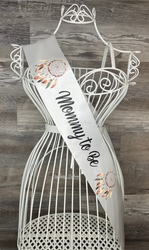Adorable Mommy-to-Be Sash | Dreamcatcher Design in Earth Tones
