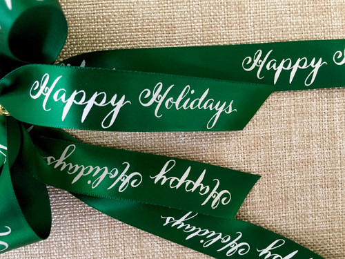 Fanciful Happy Holidays ribbon