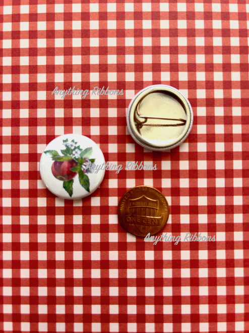 Apple Pin - 1 inch size