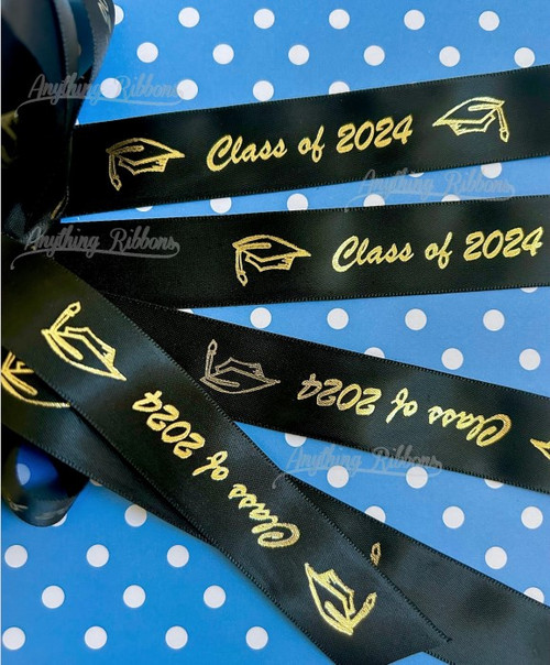 Class of 2024 Bold Graduation Favor Ribbon