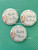 Wedding shower pins for bride and bridal party