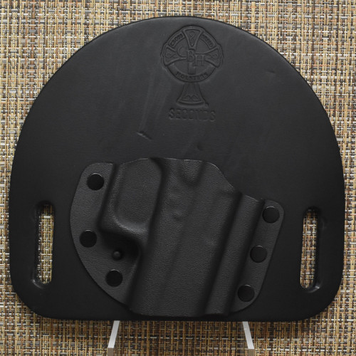 22207 CrossBreed® SnapSlide for GLOCK 43 / 43x /48 . Right Hand . Black Cow . Sweat Guard . Optic Cut