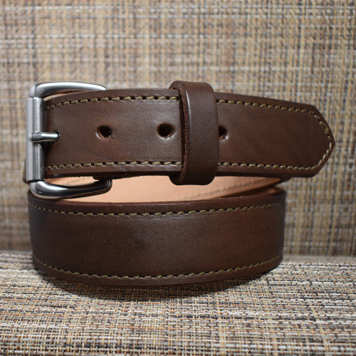 CB2664 CrossBreed® Classic Brown Belt . 33 x 1.5 . Brown Thread . Stainless
