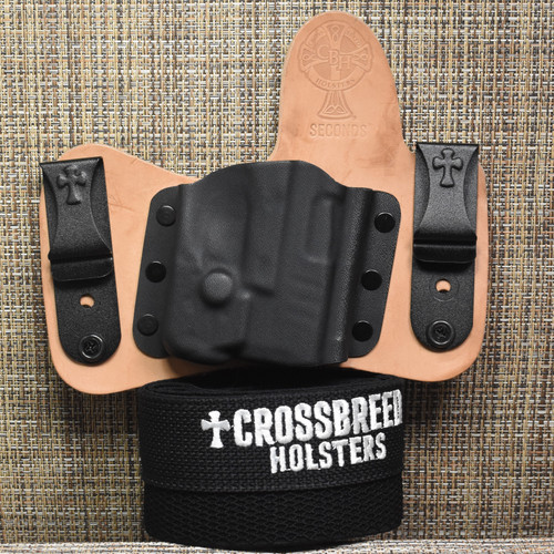 22729 CrossBreed® MiniTuck for SPRINGFIELD HELLCAT with STREAMLIGHT TLR-6 . Right Hand . Horse . Optic Cut  and LIBERTY BAND