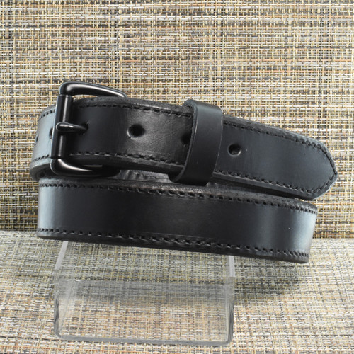 CB2794 CrossBreed® Classic Black Belt . 34 x 1.25 . Black Thread . Black Buckle