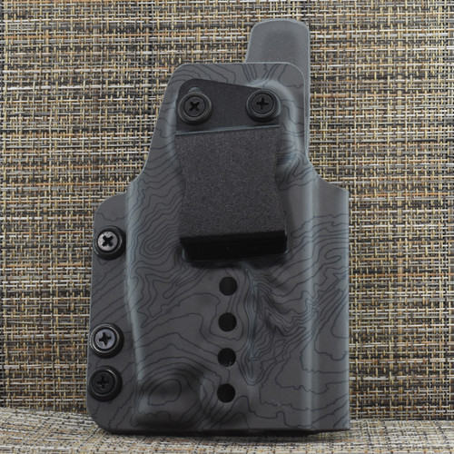N8-430 N8 Tactical Xecutive for GLOCK 43 mos / 43x mos / 48 mos with Rail and STREAMLIGHT TLR-7 SUB . Right Hand . Optic Cut . Terrain Grey Kydex