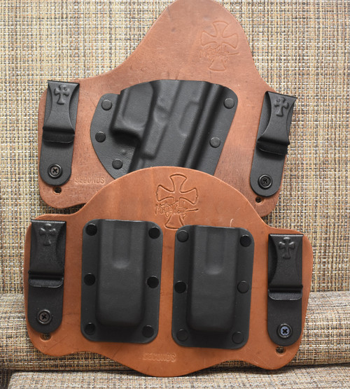 23079 CrossBreed® IWB Carry Package for GLOCK 17/19 . Right Hand . Founders Leather