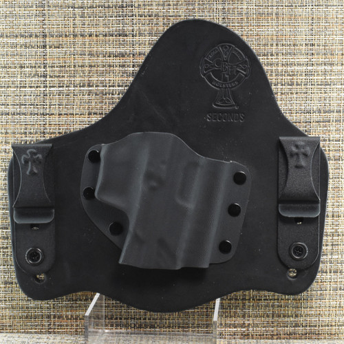 23720 CrossBreed® SuperTuck for SHADOW  SYSTEMS MR / XR / DR SERIES . Right Hand . Black Cow . Optic Cut . Large Sight Channel