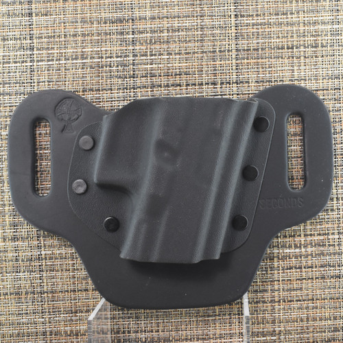 23725 CrossBreed® OWB Carry Package for GLOCK 21/30 45 acp 20/29 10mm . Right Hand . Black Cow . Optic Cut