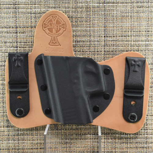 23754 CrossBreed® MiniTuck for Glock 43 mos / 43x mos / 48 mos with RAIL . Left Hand . Horse