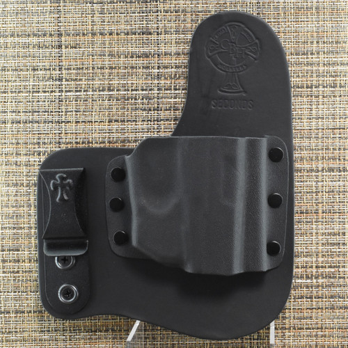 23760 CrossBreed® Freedom Carry for SCCY SERIES with ARMALASER TR10 Red / TR10G Green LASER . Right Hand . Black Cow