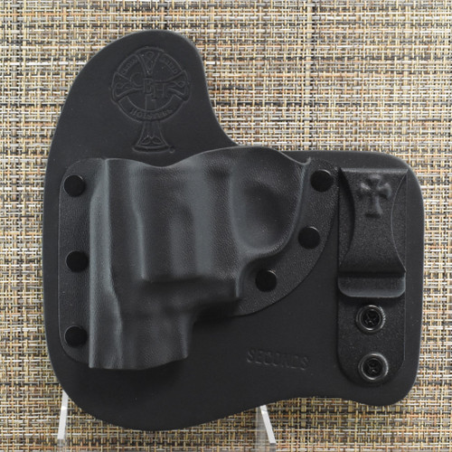 23772 CrossBreed® Freedom Carry for SMITH & WESSON BODYGUSRD 38 with FACTORY LASER . Left Hand . Black Cow