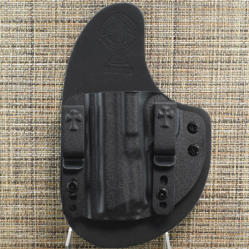 23847 CrossBreed® Reckoning for SMITH & WESSON SHIELD EZ9 / EQUALIZER . Left Hand . Black Cow