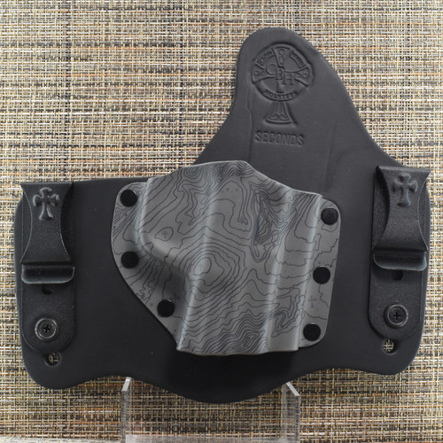 23922 CrossBreed® SuperTuck for SMITH & WESSOM M&P PRO CORE . Right Hand . Black Cow . Terrain Grey Pocket . Combat and Optic Cut