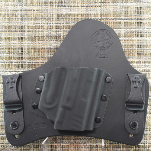 23959 CrossBreed® SuperTuck for SPRINGFIELD HELLCAT PRO with VIRIDIAN E-SERIES LASER . Right Hand . Black Cow