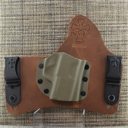 23978 CrossBreed® SuperTuck for SIG P365 SERIES (all except X Macro) . Right Hand . Horse . Flat Dark Earth Pocket . Combat and Optic Cut