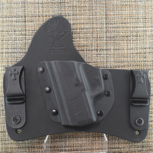 24232 CrossBreed® SuperTuck for SIG P365 SERIES (all except X Macro) . Left Hand . Black Cow . Combat and Optic Cut