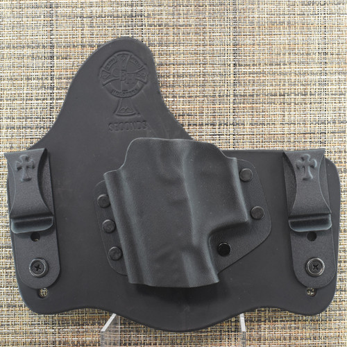 24429 CrossBreed® SuperTuck for WALTHER PDP . Left Hand . Black Cow. Combat and Optic Cut