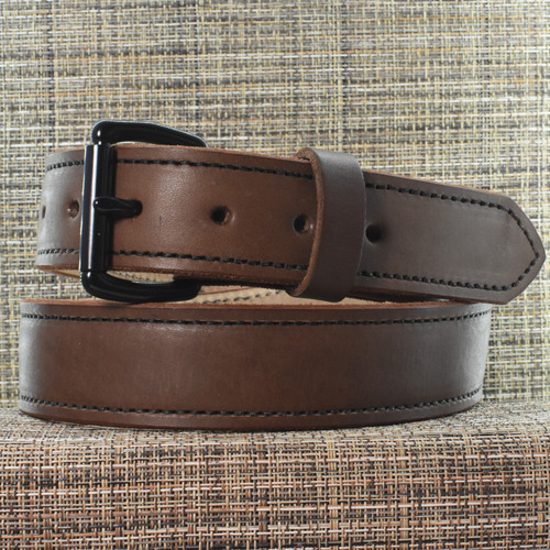 CB3623 CrossBreed® Classic Brown Belt . 38 x 1.5 . Black Thread . Black Buckle