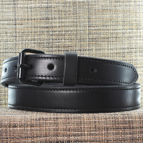 CB3624 CrossBreed® Classic Black Belt . 41 x 1.25 . Black Thread . Black Buckle