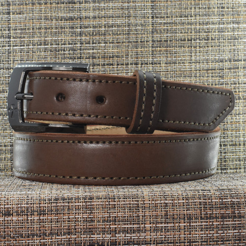 CB3630 CrossBreed® Executive Brown Belt . 35 x 1.25 . Brown Thread . Founders Buckle