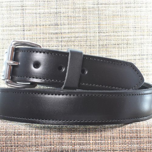 CB3638 CrossBreed® Classic Black Belt . 47 x 1.5 . Black Thread . Stainless Buckle